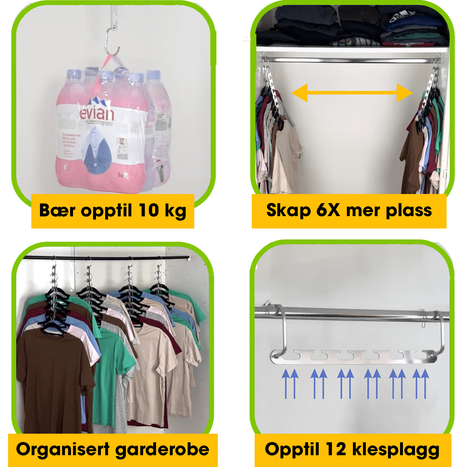 SmartHang™ - Multifunksjonell Kleshenger