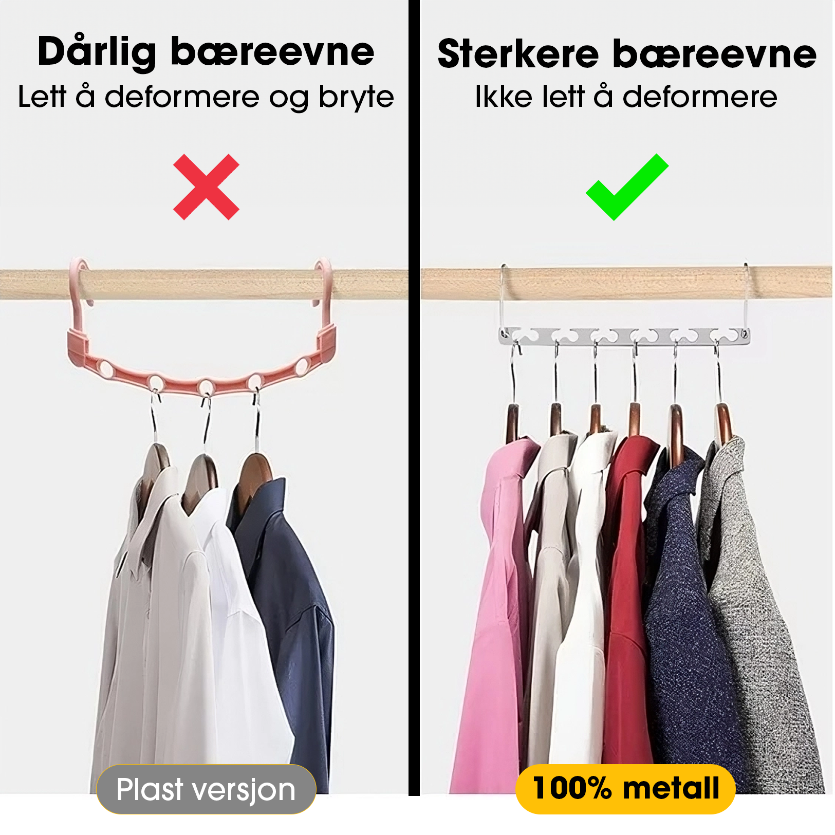 SmartHang™ - Multifunksjonell Kleshenger